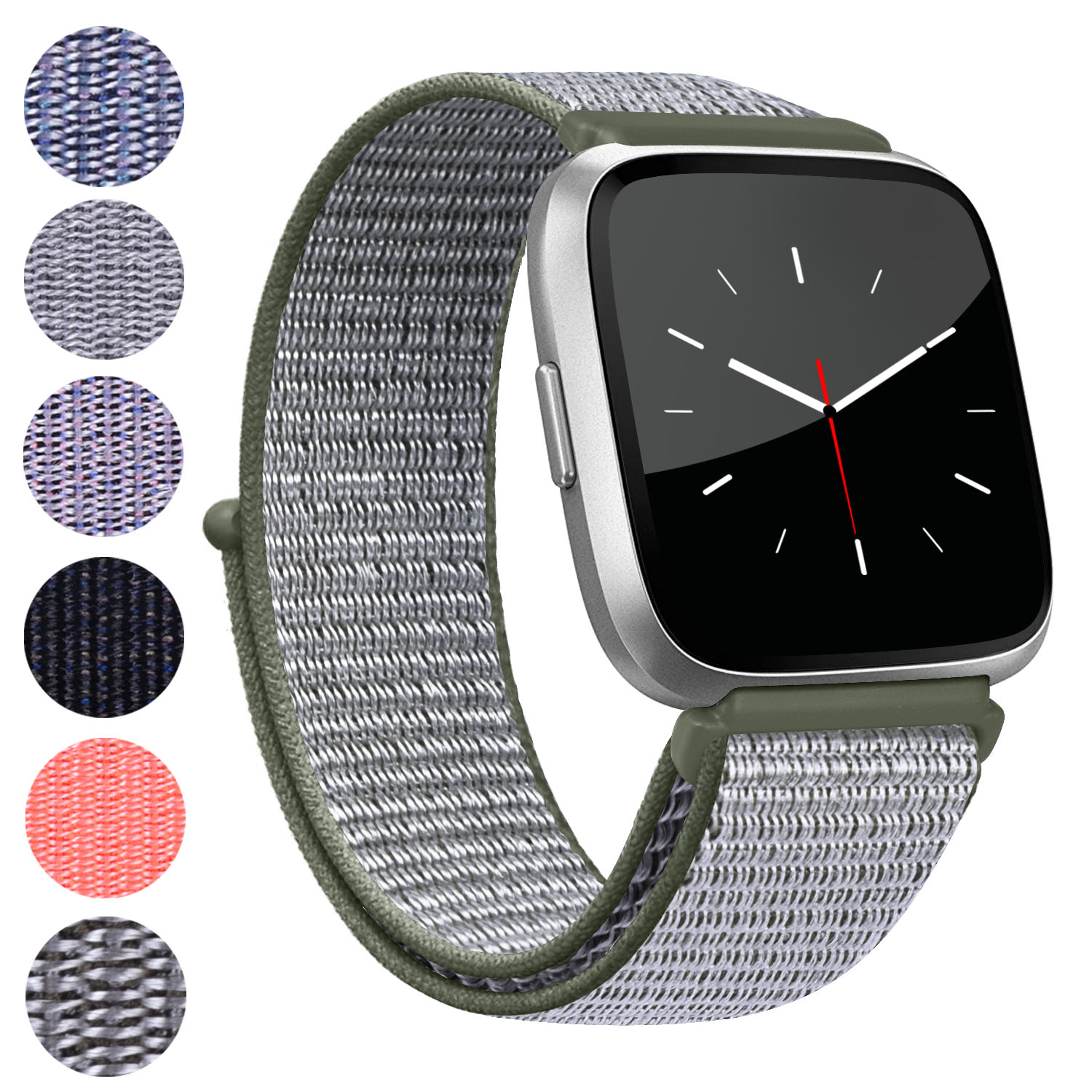 Nylon Watch Band For Fitbit Versa 3/Versa 4/Sense/Sense 2 Strap Sport Bracelet Wristband Replacement For Fitbit Sense Smart Watc