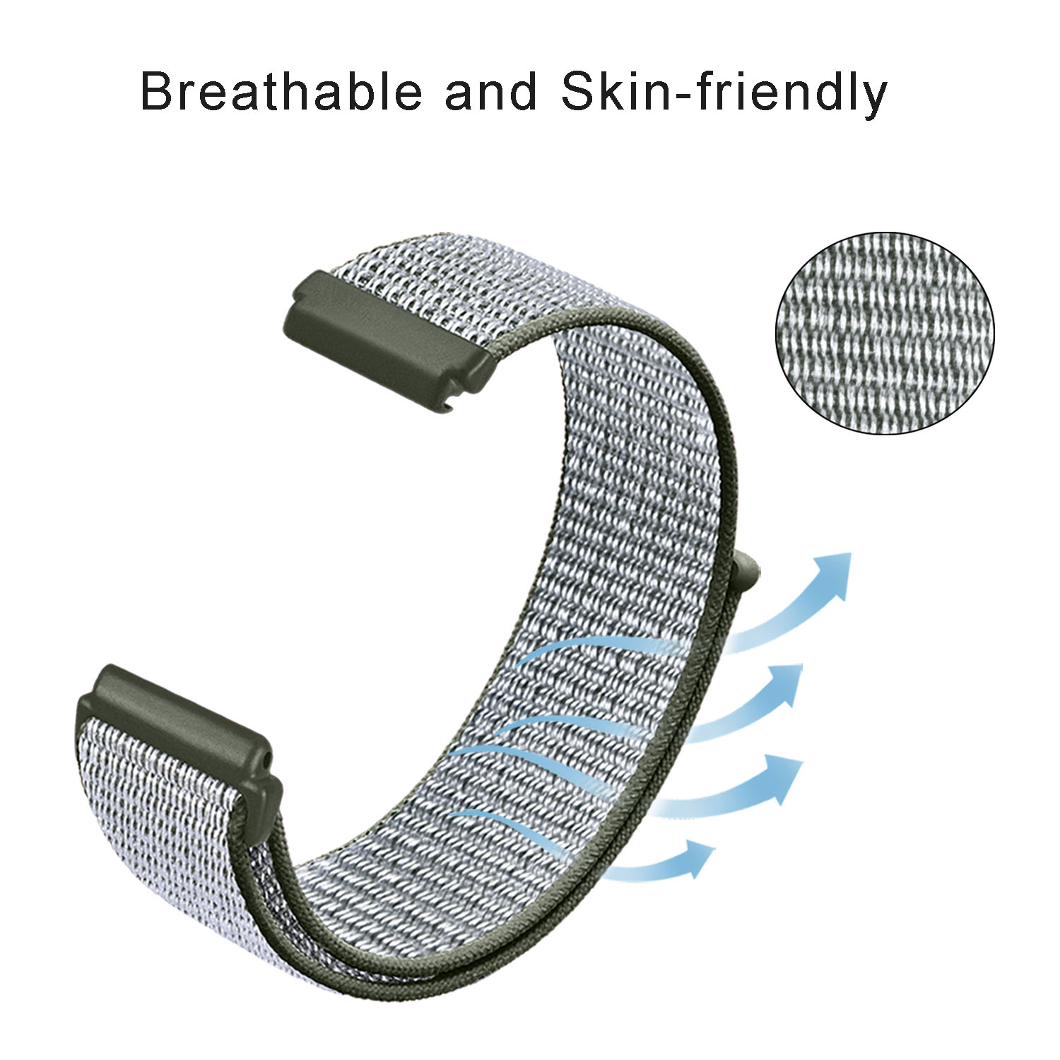 Nylon Watch Band For Fitbit Versa 3/Versa 4/Sense/Sense 2 Strap Sport Bracelet Wristband Replacement For Fitbit Sense Smart Watc