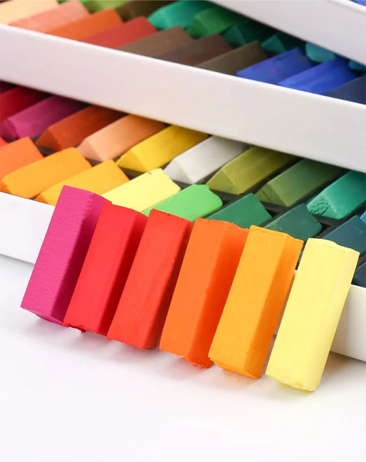 MUNGYO 64 Colors Non Toxic Square Chalk Soft Oil Pastel Square Mini Pastel Sticks Set Art Painting Stationery MPS Korea