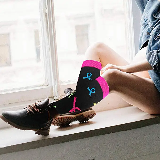 3/6 Pairs Free Shipping Compression Socks Women Medical Nursing Socks Varicose Veins Nurse Compression Socks For Sport Socks