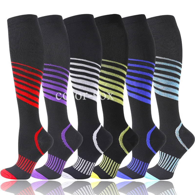 3/6 Pairs Free Shipping Compression Socks Women Medical Nursing Socks Varicose Veins Nurse Compression Socks For Sport Socks