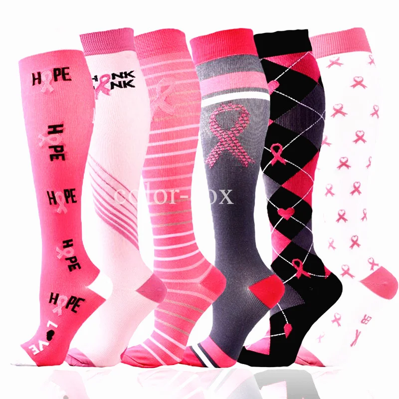 3/6 Pairs Free Shipping Compression Socks Women Medical Nursing Socks Varicose Veins Nurse Compression Socks For Sport Socks