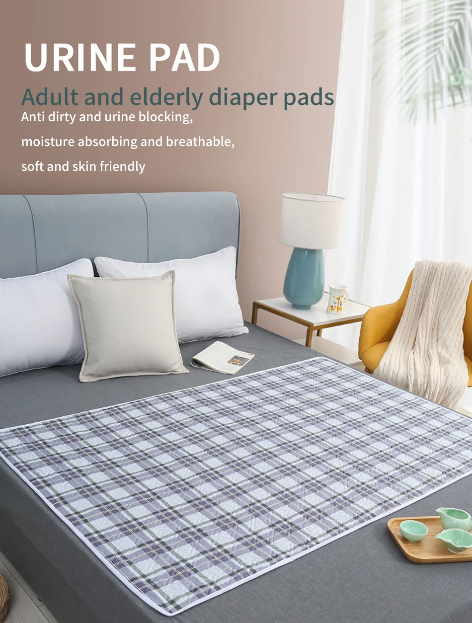 Comfortable and Durable Reusable Waterproof and Washable Mattresses Baby and Elderly Soft and Breathable Nursing Bedding