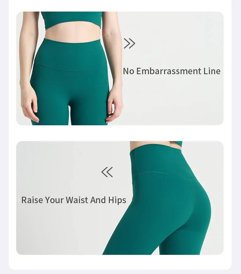 Hot Sale Yoga Leggings Women High Waisted Hip Lifting Fitness Leggings Running Cycling Pants Breathable Sports Leggings