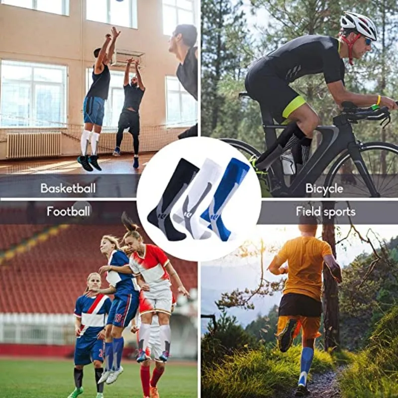 1/3 Pairs Compression Socks Sport Socks Medical Nursing Stockings Prevent Varicose Veins Socks Pregnancy Nursing Athletic Soccer