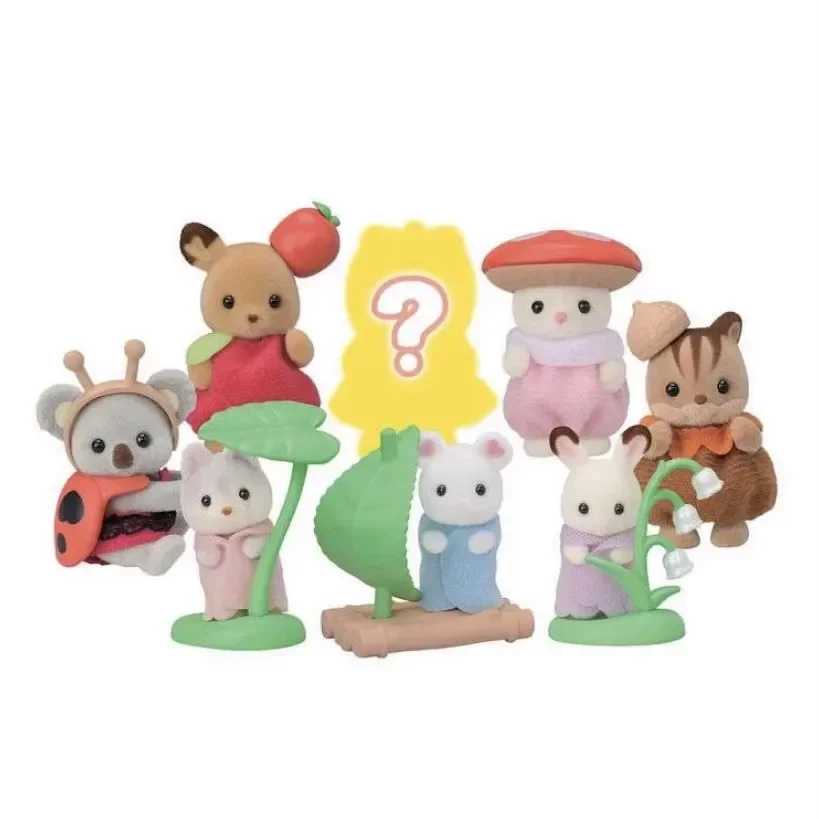 Sylvanian Families Anime Figures Magic Dress Up Cake blind bag Ternurines Sylvanian Families 1pc 16pcs Anime blind bag