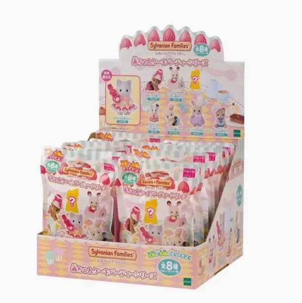 Sylvanian Families Anime Figures Magic Dress Up Cake blind bag Ternurines Sylvanian Families 1pc 16pcs Anime blind bag