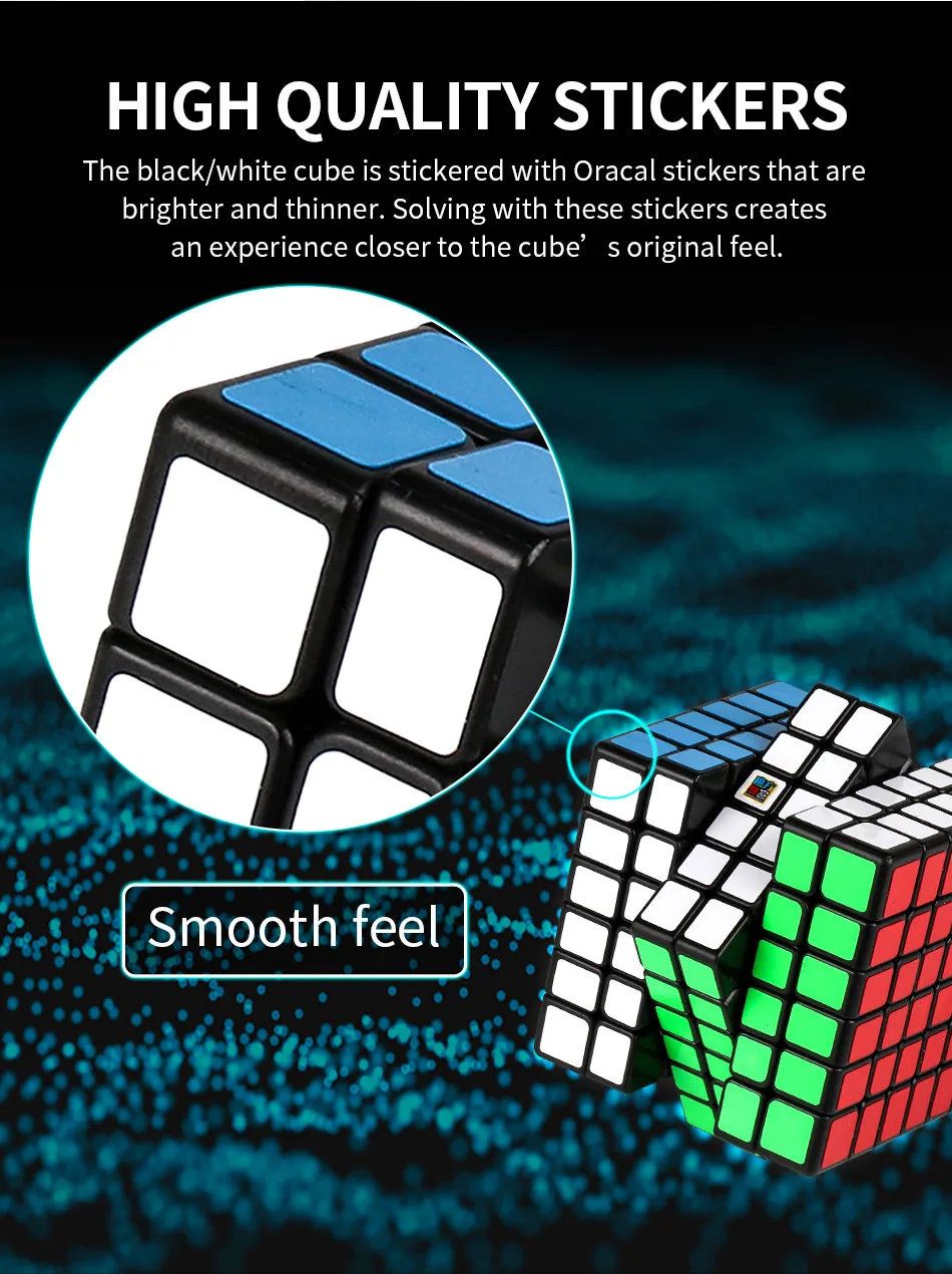 Moyu Meilong 6x6 Magic Cube 61mm Size Stickerless 6x6x6 WCA Competition Learning&Educational Toys For Children Gift 6x6 v2 Cube
