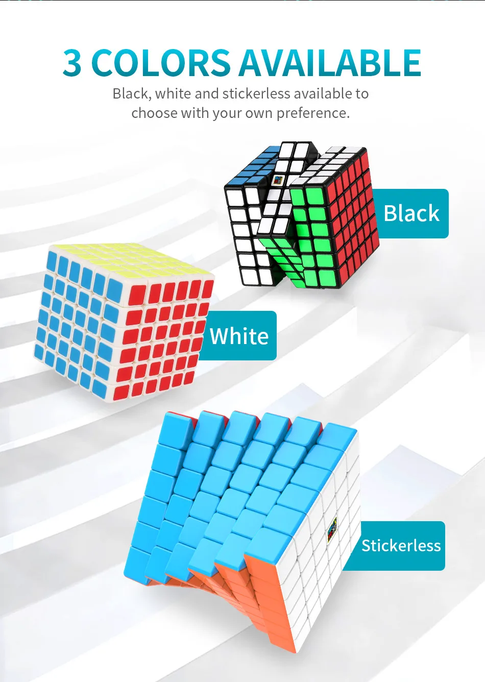 Moyu Meilong 6x6 Magic Cube 61mm Size Stickerless 6x6x6 WCA Competition Learning&Educational Toys For Children Gift 6x6 v2 Cube