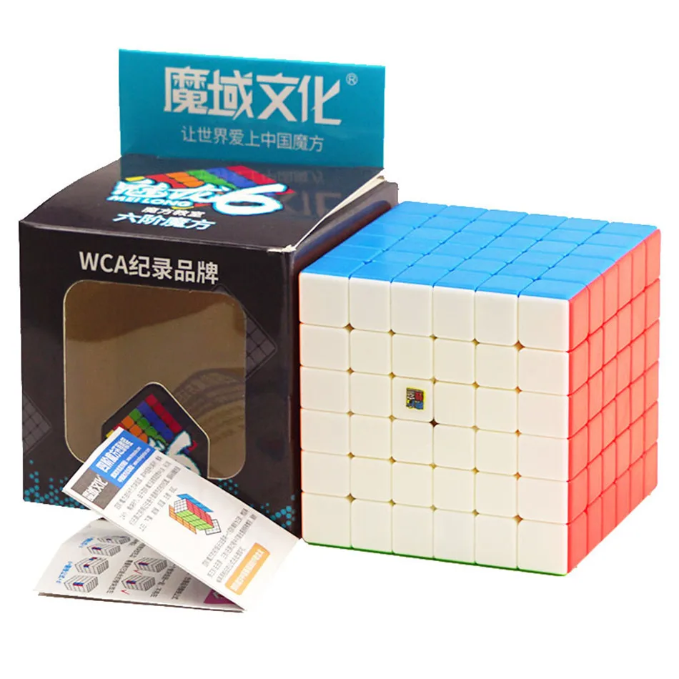 Moyu Meilong 6x6 Magic Cube 61mm Size Stickerless 6x6x6 WCA Competition Learning&Educational Toys For Children Gift 6x6 v2 Cube