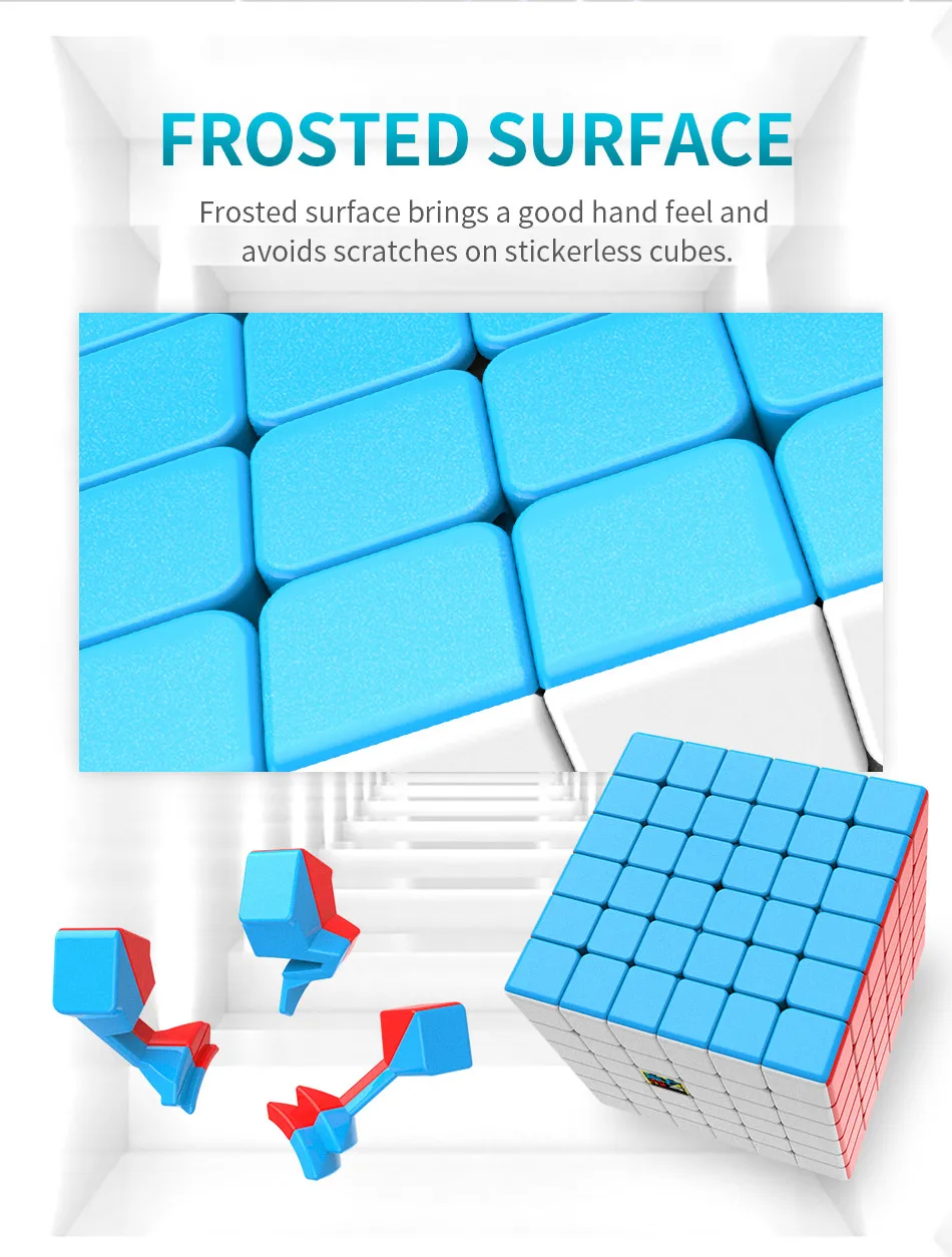 Moyu Meilong 6x6 Magic Cube 61mm Size Stickerless 6x6x6 WCA Competition Learning&Educational Toys For Children Gift 6x6 v2 Cube