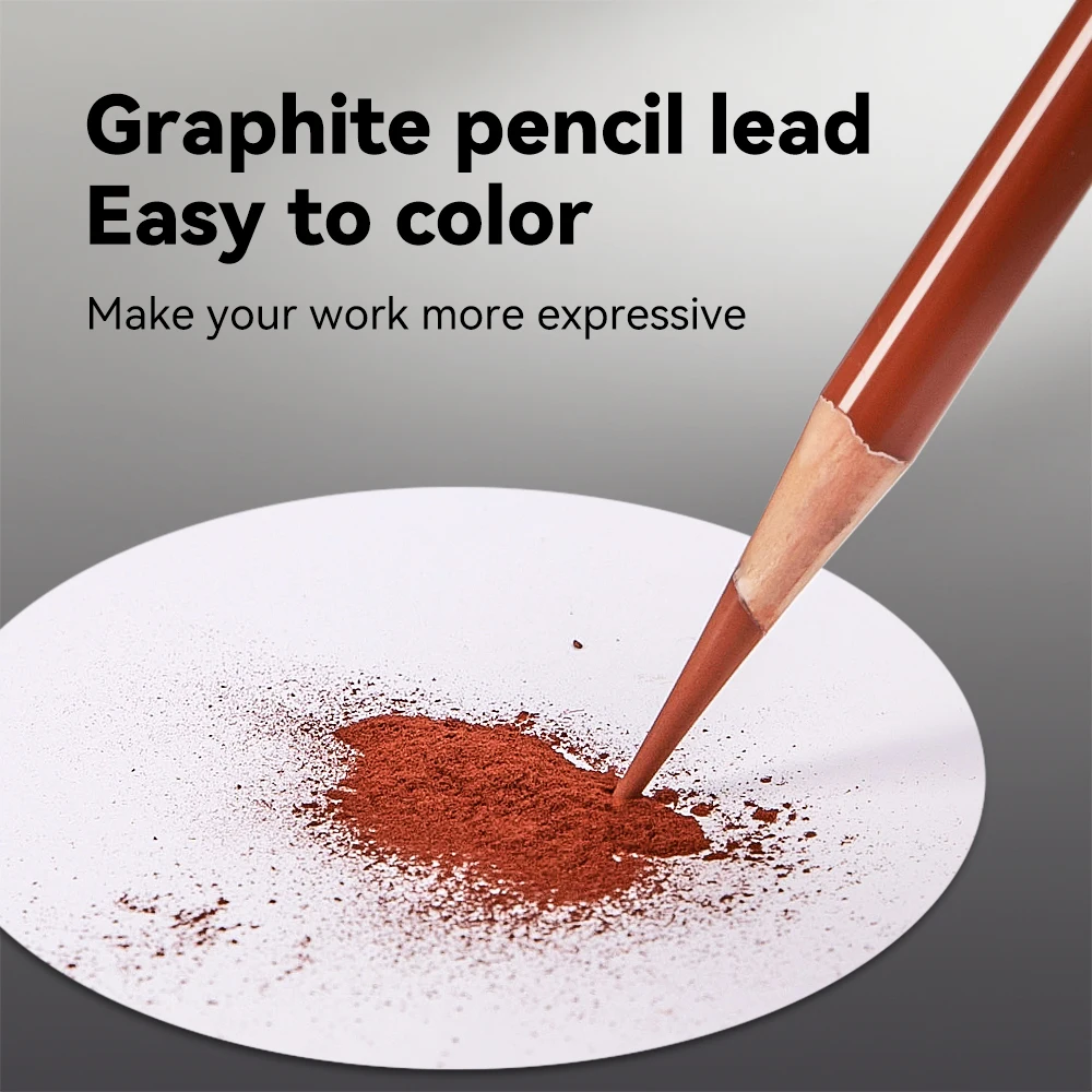 Professional Drawing Sketching Pencils 1/3/4/5/8PCS Sets White/Brown Hand-Painted Art Carbon Pen for Beginners Artists Supplies