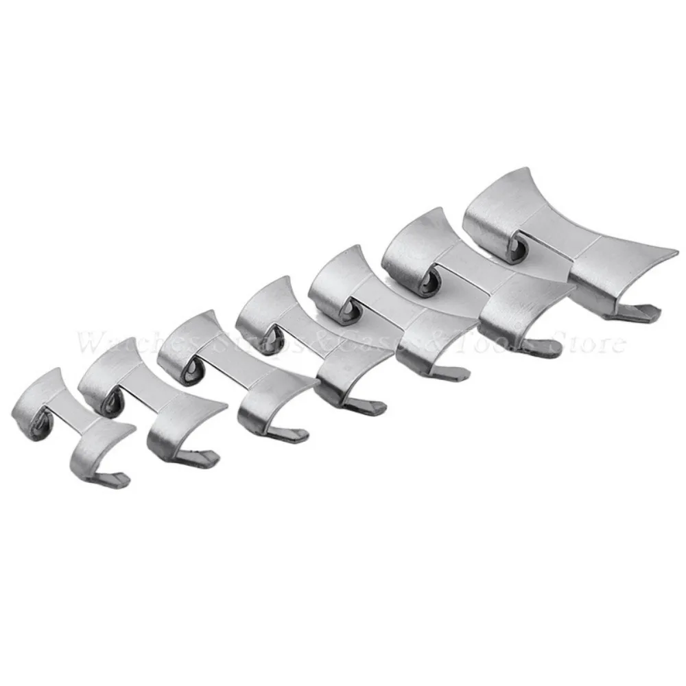 2PCS Stainless Steel Band Connectors for Seiko for Oyster Curved End Link Strap Adapter 12/14/16/18/19/20/22mm/24mm Accessories
