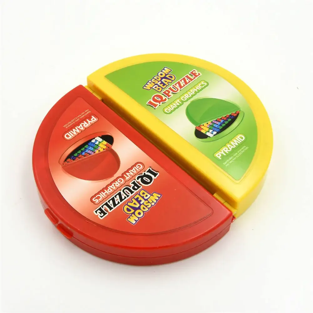 Classic Puzzle Pyramid Plate 174 Challenges IQ Pearl Logical Mind Game Brain Teaser Beads for Children Educational Toys