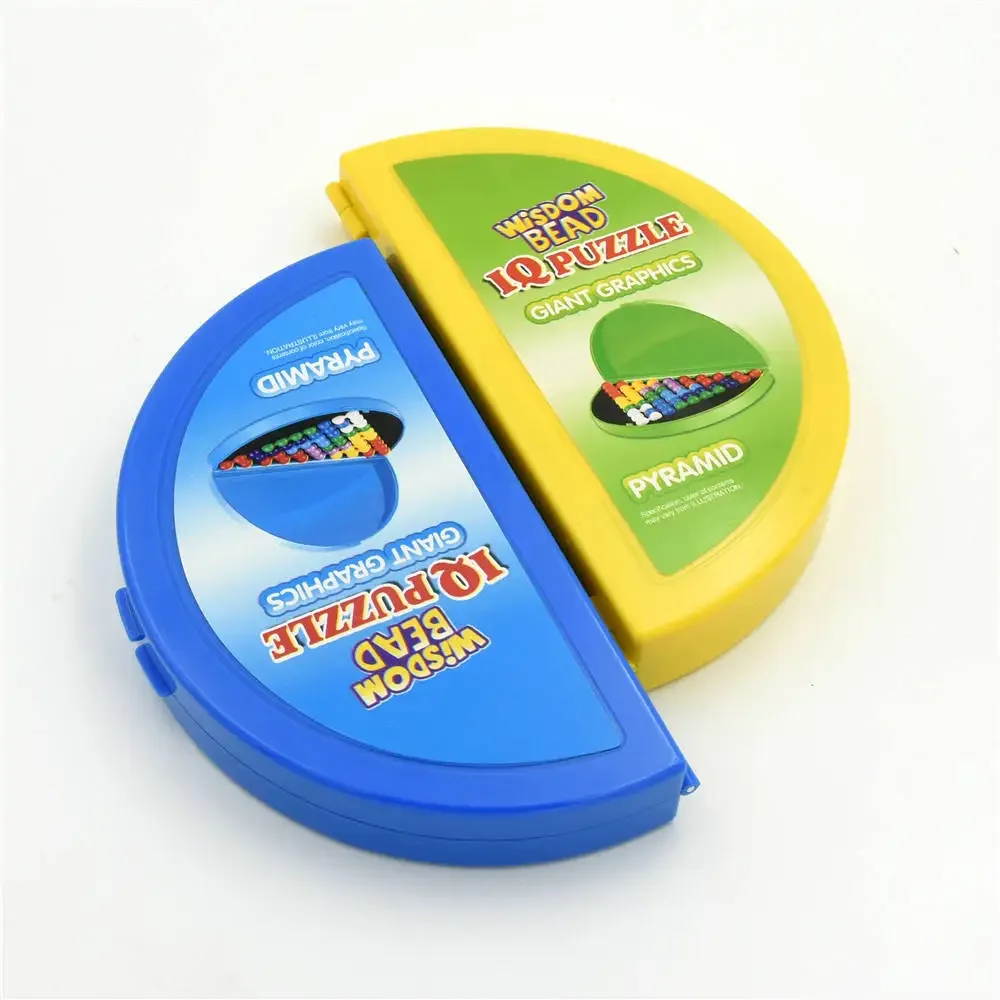 Classic Puzzle Pyramid Plate 174 Challenges IQ Pearl Logical Mind Game Brain Teaser Beads for Children Educational Toys