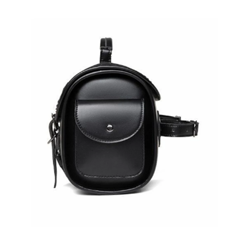 Motorcycle Bag Saddlebags PU Leather Front Fork Tail Saddle Bag Luggage For Harley Chopper Bobber Cruiser Sportster XL 883 1200