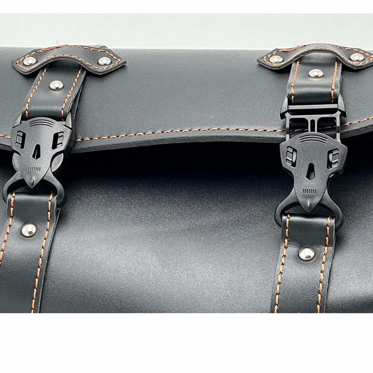 Motorcycle Bag Saddlebags PU Leather Front Fork Tail Saddle Bag Luggage For Harley Chopper Bobber Cruiser Sportster XL 883 1200