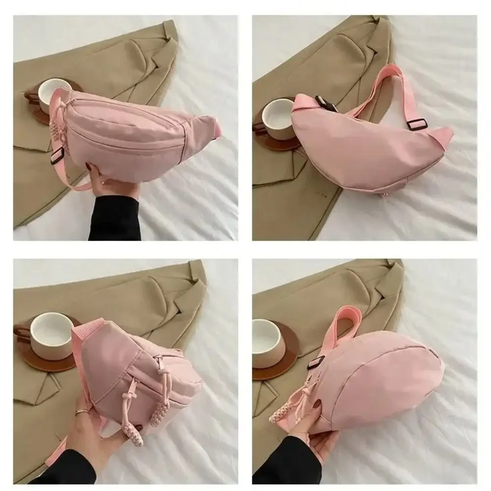 Half Moon Women's Chest Bag New Oxford Cloth Large Capacity Crossbody Bag Multifunctional Waterproof Waist Bags Travel