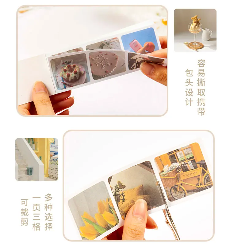 Yoofun 30pcs Aesthetic Stickers Book for Scrapbooking Album Diary Label Material Flower Decorative Paper DIY Cute Stationery