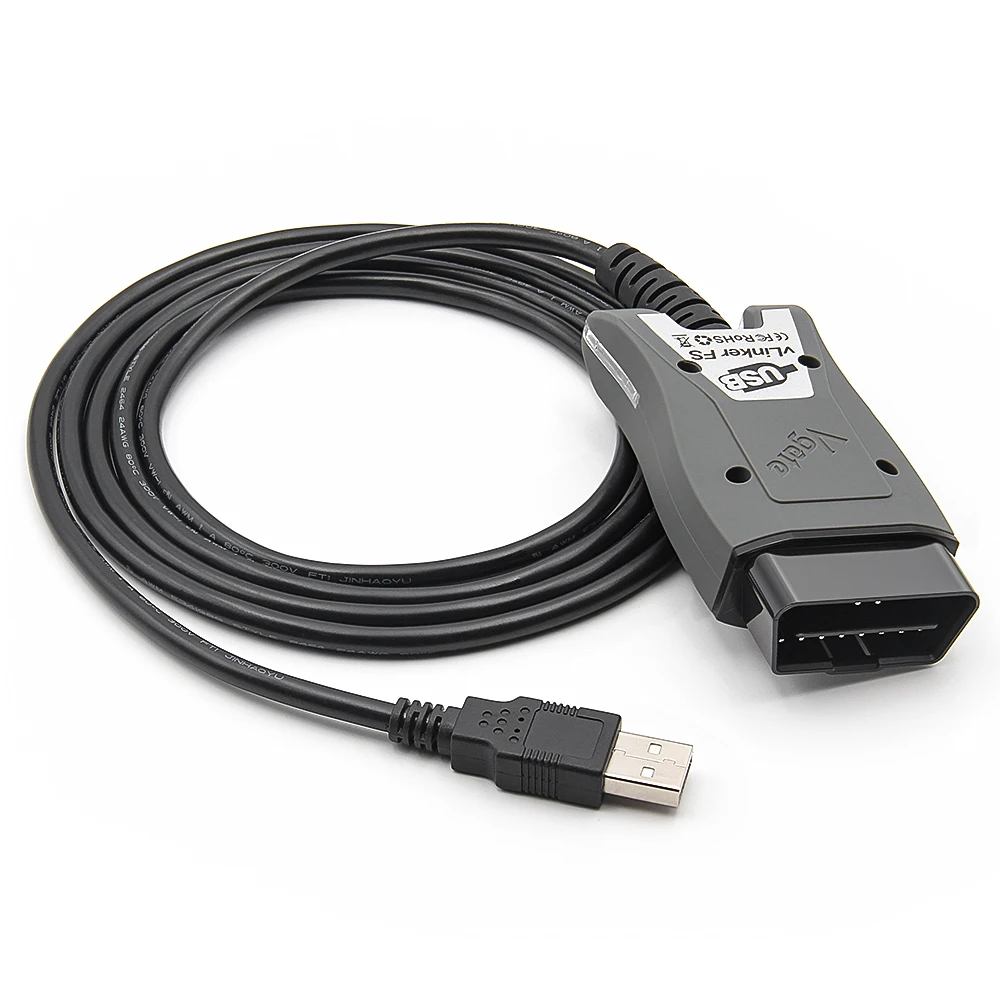 Vgate VLinker FS USB ELM327 For Ford FORScan For Mazda HS MS CAN ELM327 OBD2 Car Diagnostic Scanner Interface Tools OBDII