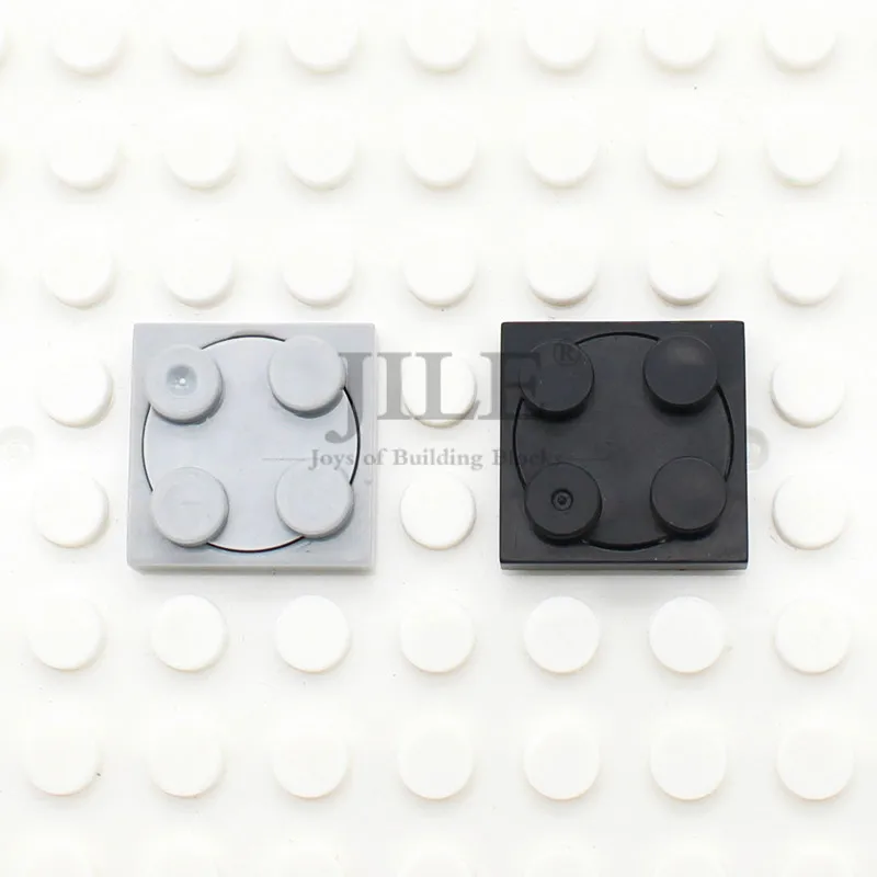 20pcs Moc Building Blocks Turntable 2x2 Plate Base with Top 3680 3679 DIY Creative Bricks Classic Compatible Assembles Parts