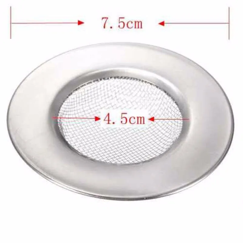 Stainless Steel Bathtub Hair Catcher Stopper Shower Drain Hole Filter Trap Kitchen Metal Sink Strainer Floor Drain