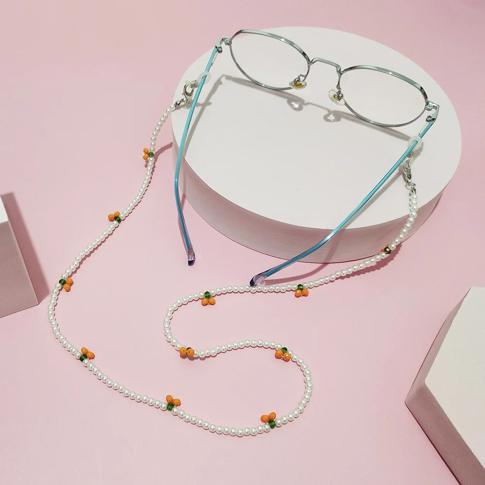 Sunglasses Masking Chains Mask Chains Cherry Eyeglasses Chain For Women Retro Metal Sunglasses Lanyards Eyewear Cord Holder