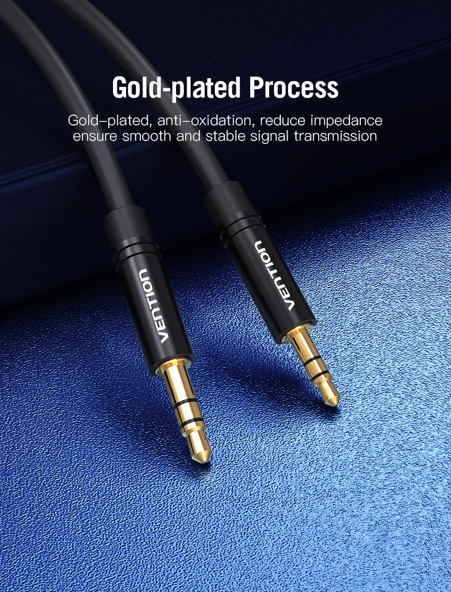 Vention 2.5mm to 3.5mm Audio Cable Aux Adapter Jack 3.5 to 2.5 Male Cable For Headphones Speaker SmartPhone Car Connector Cord