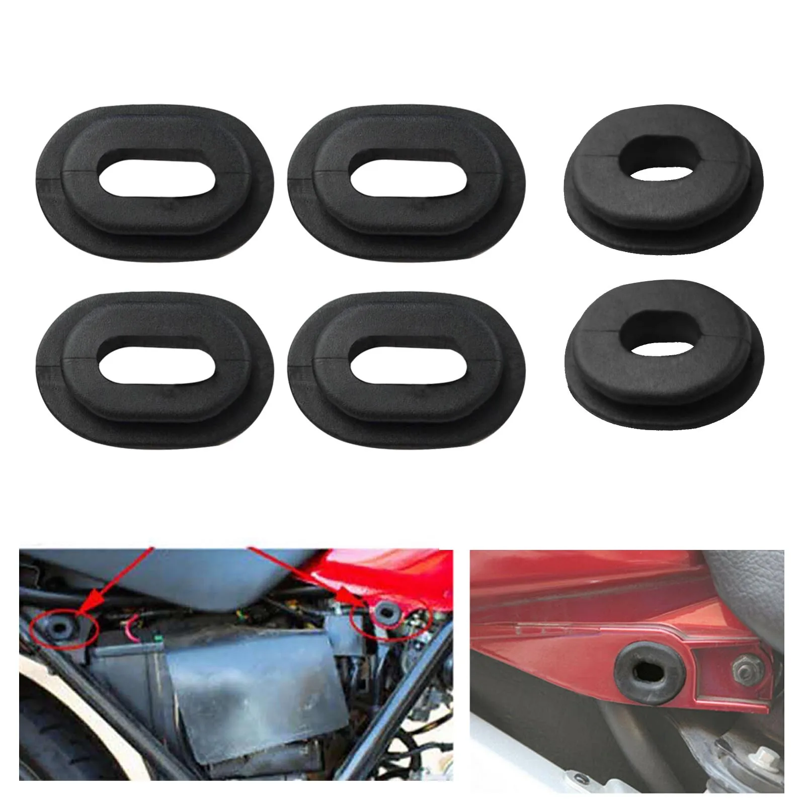 Motorcycle Rubber Grommets Body Side Cover Fairing Goldwing Bolt for Honda CT125 CB750 CG125 CB125 CB500 CB550 CL100 XL 100 125