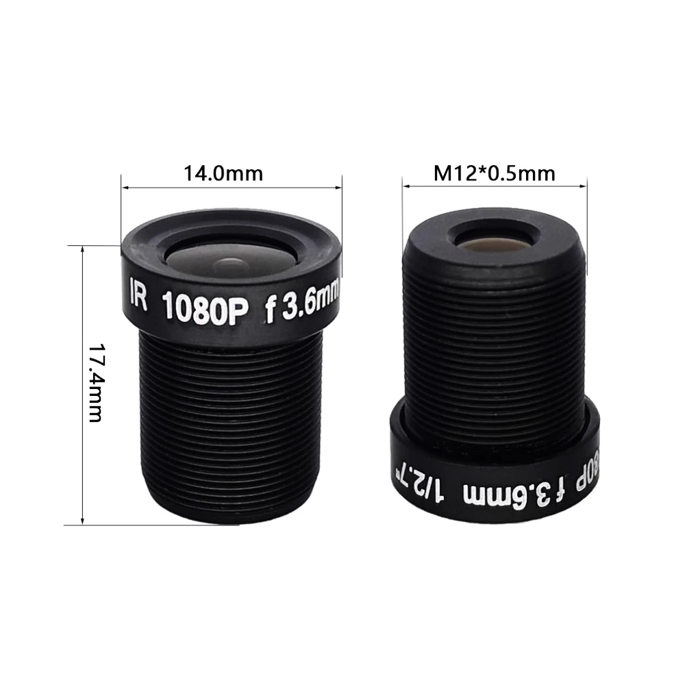 1080P CCTV LENS 2.8mm 3.6mm 6mm M12 Mount 2MP Aperture F2.0 1/2.7 Format for Surveillance Security Camera