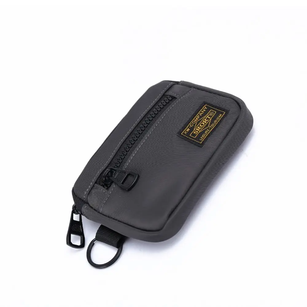 Casual Men's Coin Purse Canvas Zipper Short Wallet Retro Key Holder Small Money Bag Trend Youth Mini Handbag