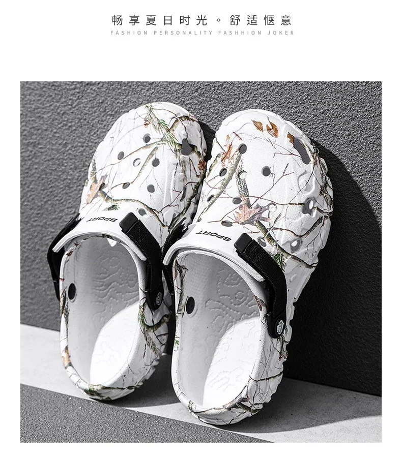 Flat Sandals Men Shoes 2024 Slippers Men Garden Platform Sandals Man Summer Sandals Male Sneakers Outdoor Flip Flops Home Clogs