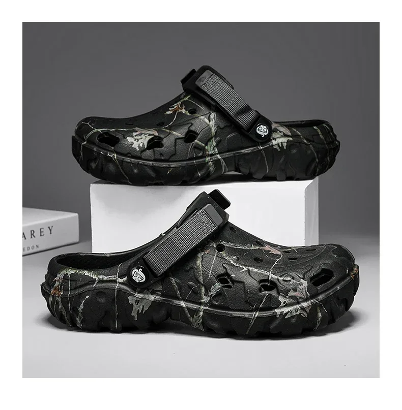 Flat Sandals Men Shoes 2024 Slippers Men Garden Platform Sandals Man Summer Sandals Male Sneakers Outdoor Flip Flops Home Clogs