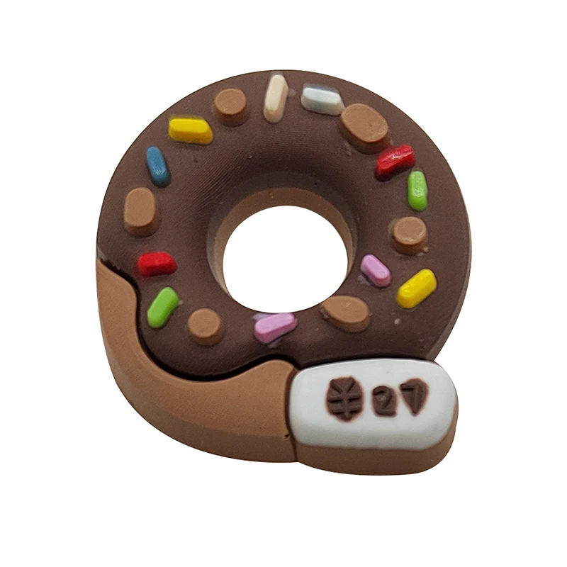 Cute Doughnut Shoe Charms Pin for Crocs Accessories Charms Clogs Bubble Slides Shoe DIY Shoe Decoration Buckle Party Gifts