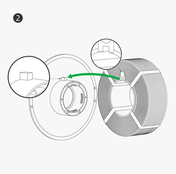 For Bambu Lab 3D printer High Temperature Material Rack Reusable Spool Filament Compatibility: ABS, ASA, PA6-GF, ABS-GF, PAHT-CF