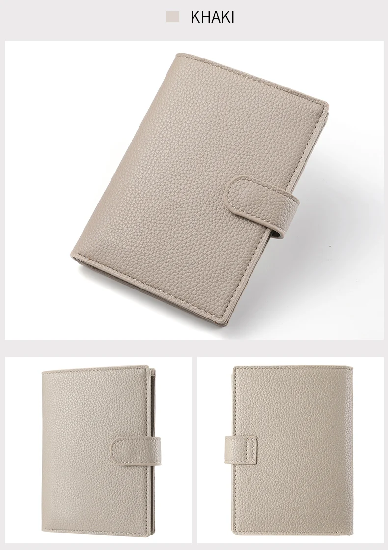 Men's And Women's PU Leather Wallet Travel Passport Wallet Multi Card Slot Credit Card Holder Wallet Travel Accessories