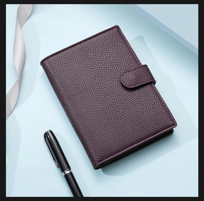 Men's And Women's PU Leather Wallet Travel Passport Wallet Multi Card Slot Credit Card Holder Wallet Travel Accessories