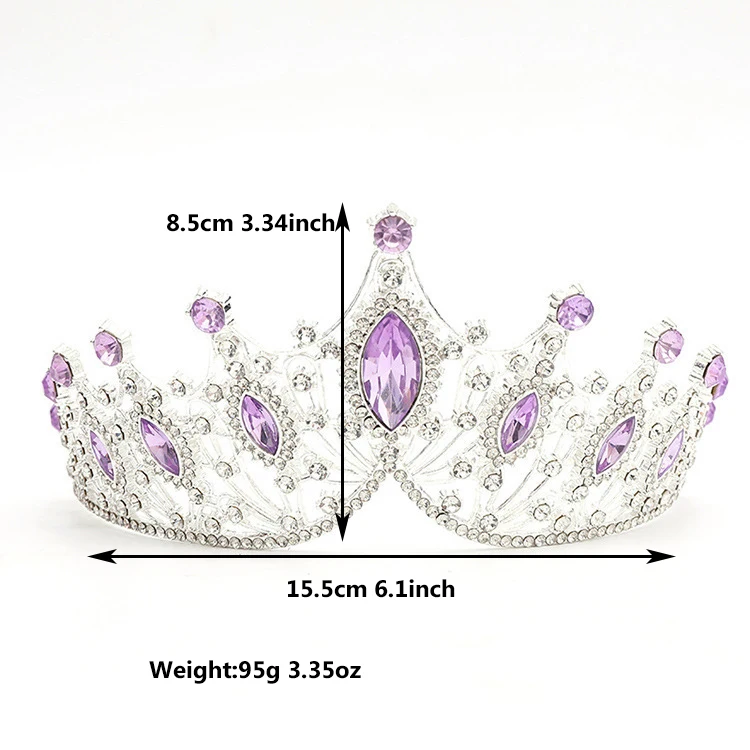 1pc bride rhinestone crown tiara baroque luxury atmosphere alloy crown party princess dress accessories