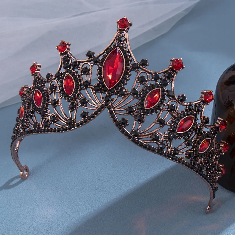 1pc bride rhinestone crown tiara baroque luxury atmosphere alloy crown party princess dress accessories