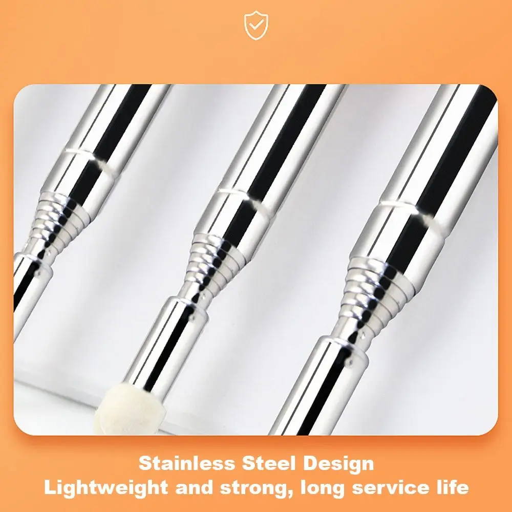 1m/1.2m Retractable Teaching Stick Whiteboard Touch Screen Pointer Stainless Steel Telescopic Rod Handheld