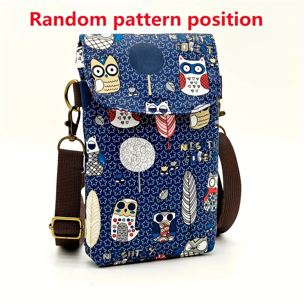 Cute Cat Animal Print Crossbody Bag, Kawaii Fabric Phone Purse, Small Shoulder Bag With Adjustable Strap  Purses and Handbags