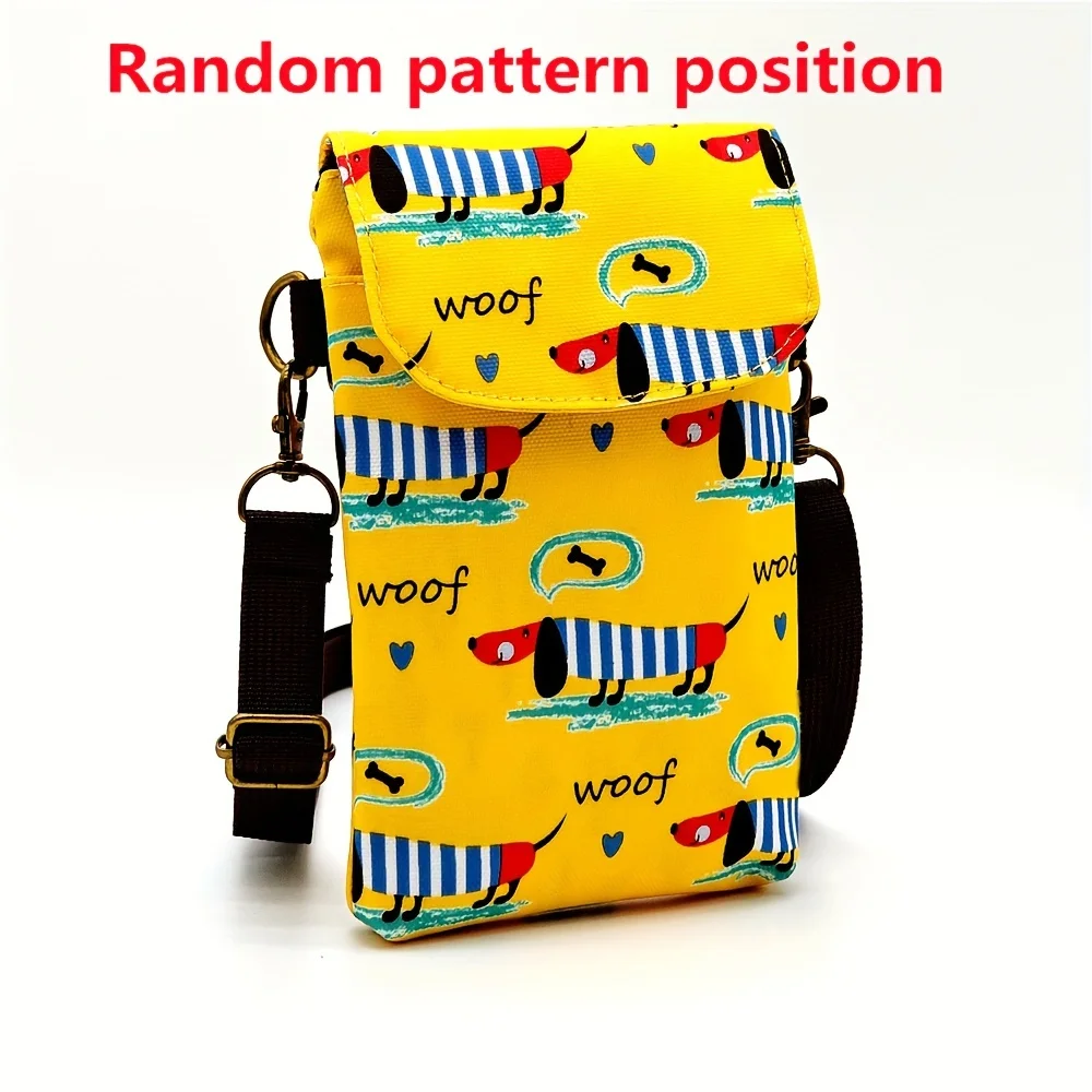 Cute Cat Animal Print Crossbody Bag, Kawaii Fabric Phone Purse, Small Shoulder Bag With Adjustable Strap  Purses and Handbags