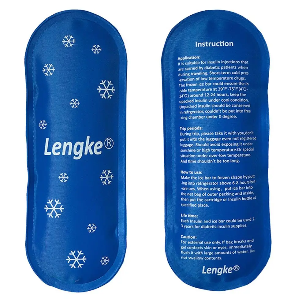 1/2/3pcs Portable Reusable Diabetic Insulin Cooling Bag Cold Gel Ice Pack Protector Pill Refrigerated Ice Pack Cooler Travel