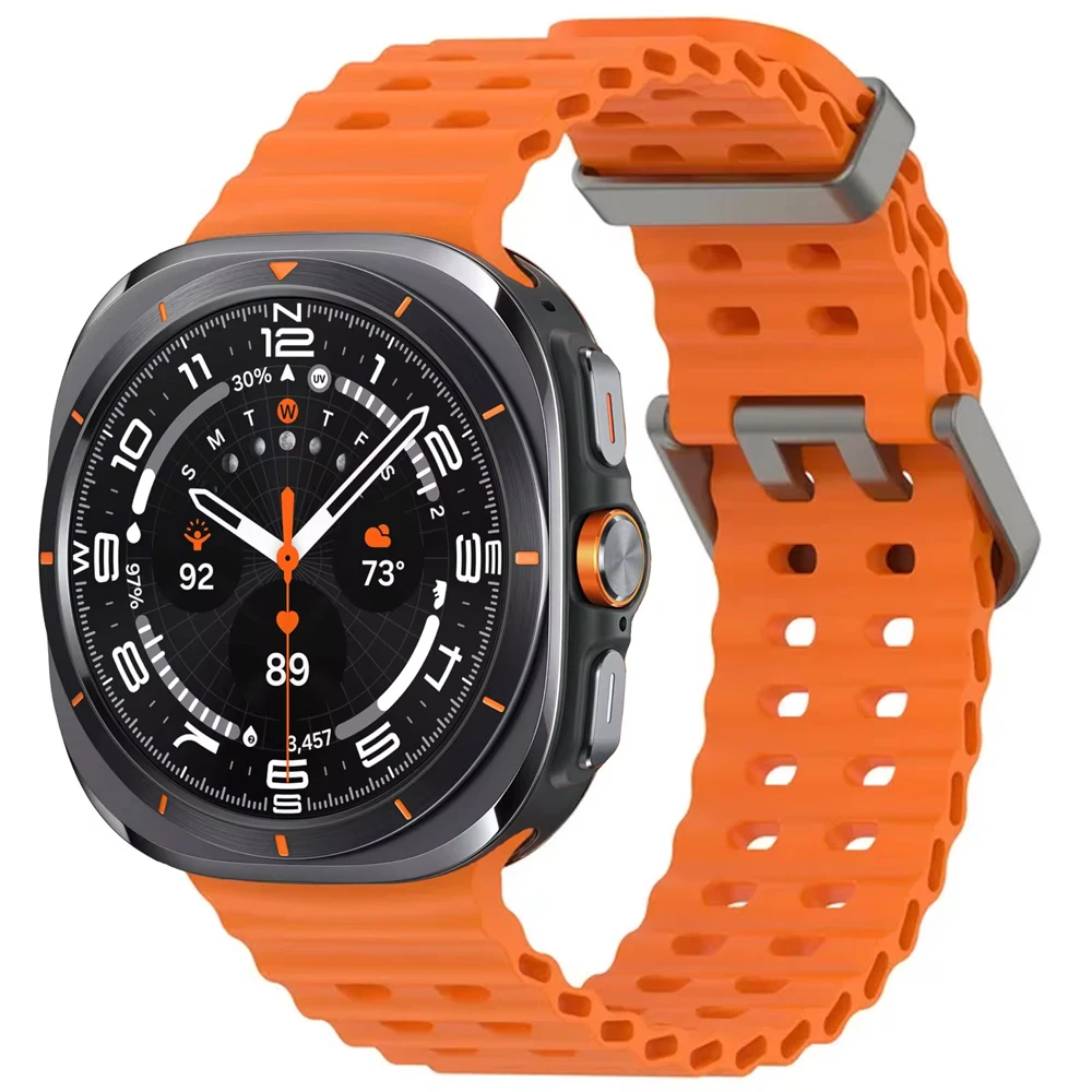 Original Strap for Samsung Galaxy watch Ultra 47mm accessorie Marine Silicone Sport Bracelet Correa Galaxy watch Ultra 2025 Band