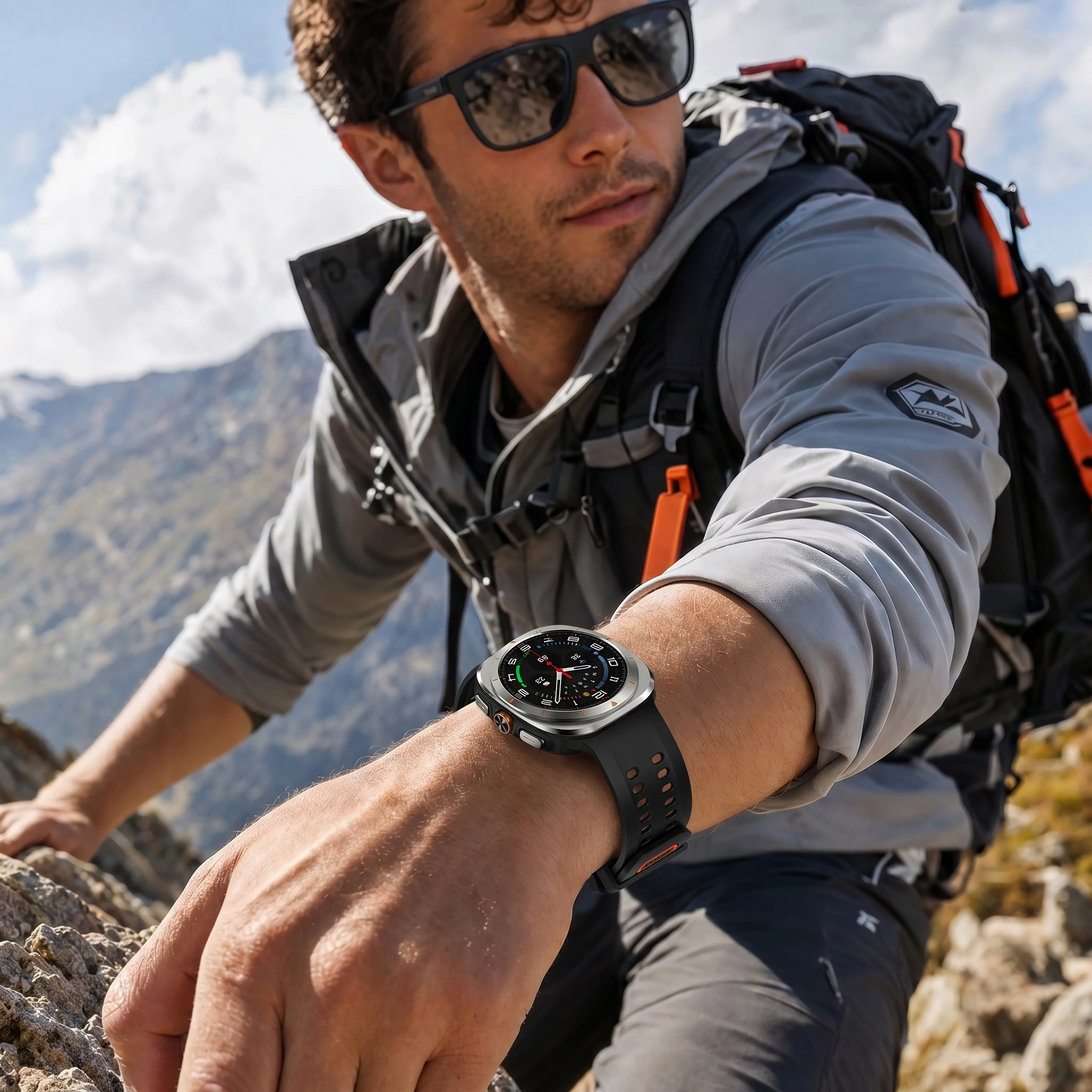 Original Strap for Samsung Galaxy watch Ultra 47mm accessorie Marine Silicone Sport Bracelet Correa Galaxy watch Ultra 2025 Band