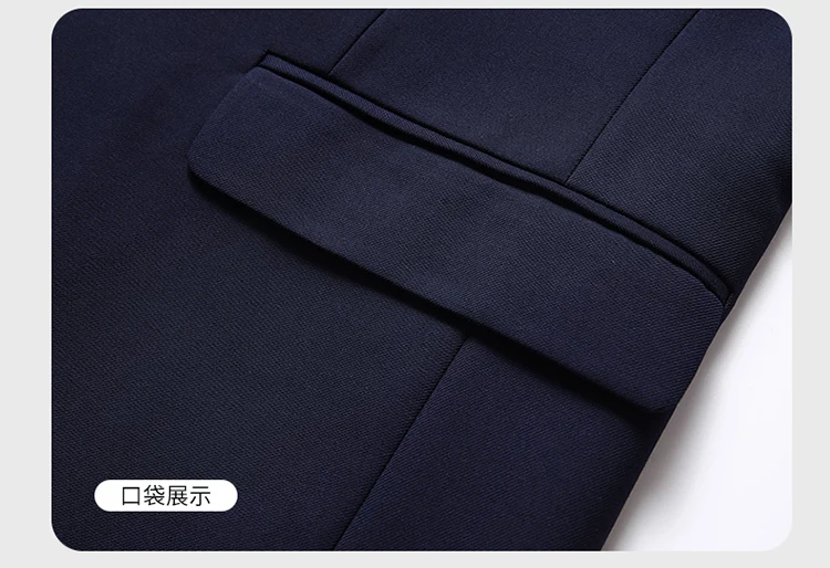 Blazer New Men's Fashion Business Solid Color British Style Professional Work Groom Wedding Dress Best Man Blazer Jacket
