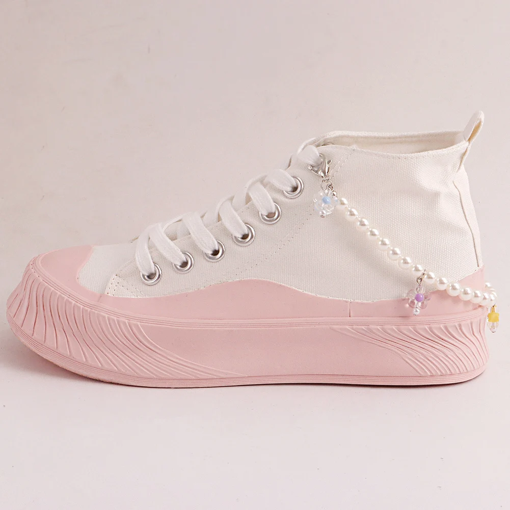 1pcs Charm Tassel Flower Pendant Boot Shoe Chain Sneakers Jewelry For Women Unisex Trendy Sports Shoes Chain Party Jewelry Gift
