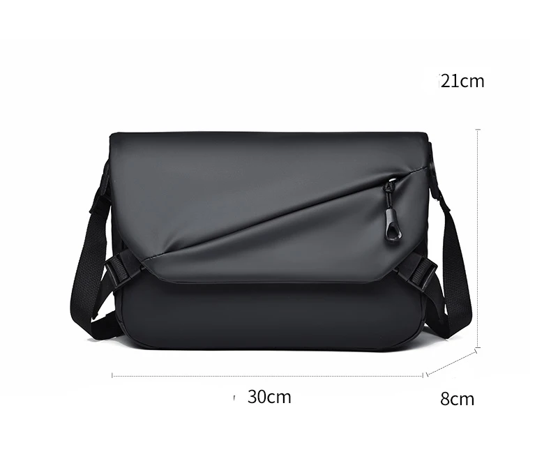 Trendy and Minimalist Men's Outdoor Tactical Waterproof Men's Bag Single Shoulder Bag Large Capacity Wear-Resistant Sports Cross