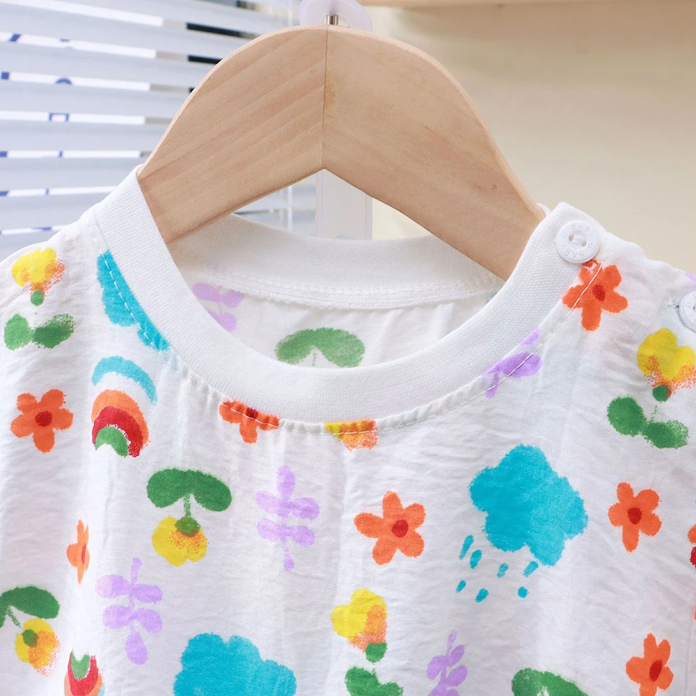 New Summer Children Clothes Pajama Set Soft Solid Color Comfortable Clothing Kids Girls Boys Pajamas Sleepwear