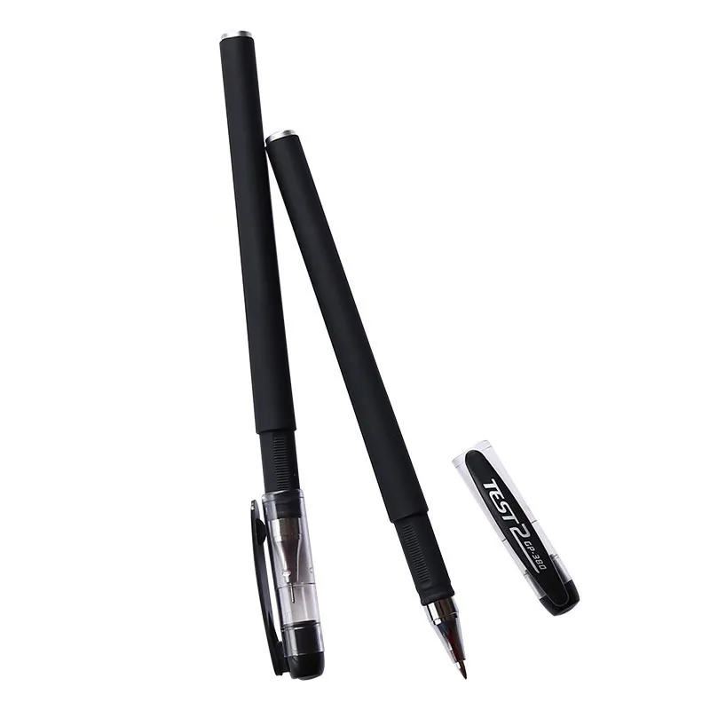 0.5mm Frosted Bullet Tip Black Ink Gel Pens Colored Aesthetic Stationery Pen Supplies Ballpoint & Office Pencils Writing School